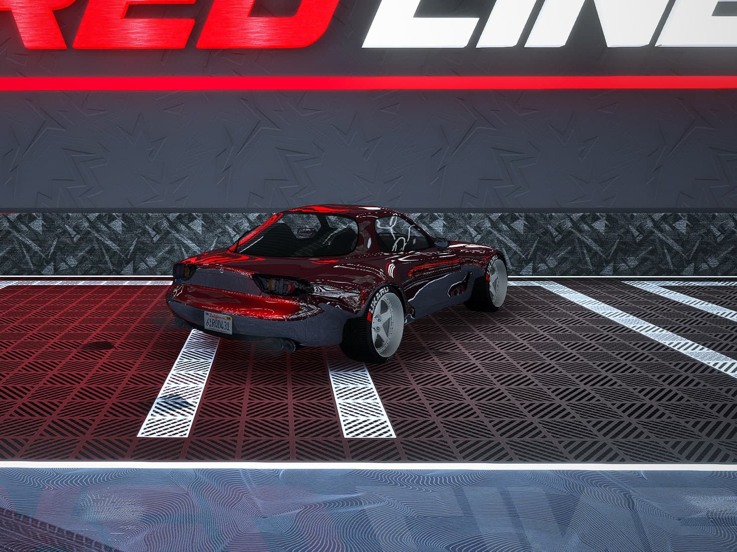 Annis ZR GPR in candy red, rear three-quarter view